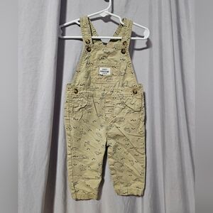 Carter's Beige Patterned Overalls‎